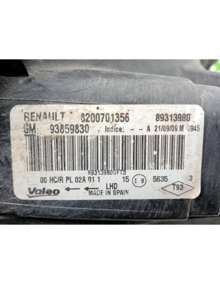 FARO DERECHO OPEL VIVARO CAJA ABIERTA - 94531