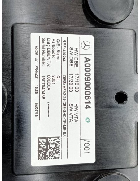 LUZ CENTRAL INTERIOR MERCEDES CLASE A - 95863