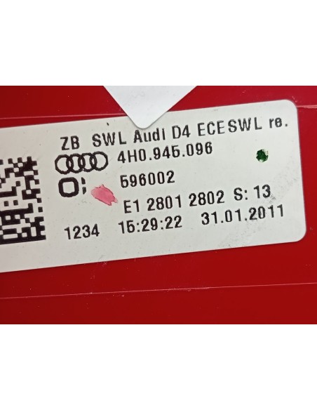 PILOTO TRASERO DERECHO AUDI A8 - 96930