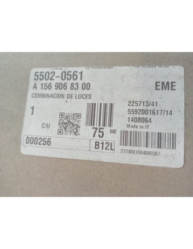 PILOTO EXTERIOR TRASERO IZQUIERDO MERCEDES...