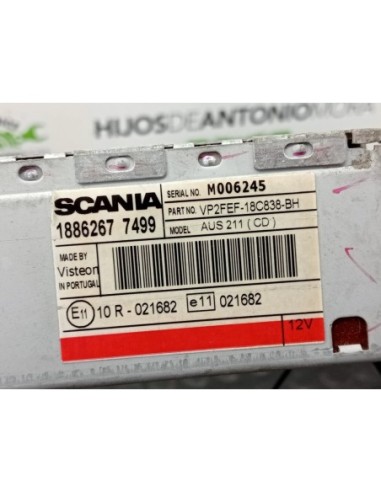 SISTEMA AUDIO / RADIO CD SCANIA SERIE P/G/R -...