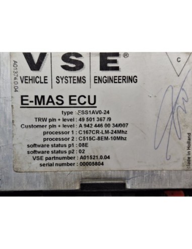 CENTRALITA MERCEDES ACTROS 2/3 2 - EJES / 6 CIL...