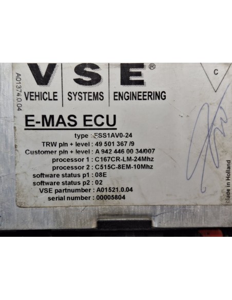 CENTRALITA MERCEDES ACTROS 2/3 2 - EJES / 6 CIL  - 100172