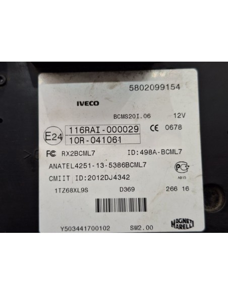 CENTRALITA BCM IVECO DAILY FURGÓN - 101712