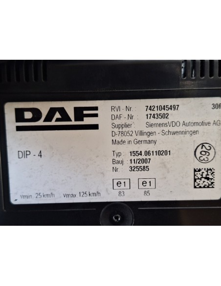 CUADRO INSTRUMENTOS DAF SERIE LF45 XXX DESDE 06 - 103696