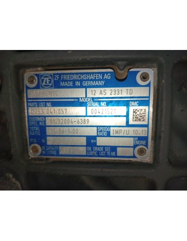 [113142] CAJA CAMBIOS - MAN TGX 35.XXX (01/2007...