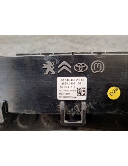 [112628] MANDO CALEFACCION / AIRE ACONDICIONADO - CITROEN JUMPY FUGÓN (01/2016 - 12/2020)