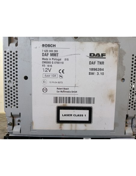 [112426] SISTEMA AUDIO / RADIO CD - DAF SERIE XF EURO 6 (01/2013 - ...)