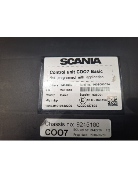 [111934] CENTRALITA ECU ASSY - SCANIA SERIE 4 (P/R 94 G) (01/1996 - 01/2004)
