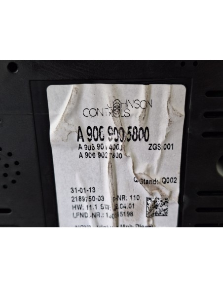 [109531] CUADRO INSTRUMENTOS - MERCEDES SPRINTER 02.00 - CAJA CERRADA (01/1999 - 01/2006)