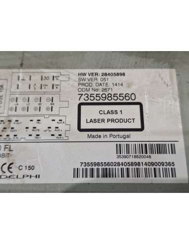 [109029] SISTEMA AUDIO / RADIO CD - PEUGEOT...