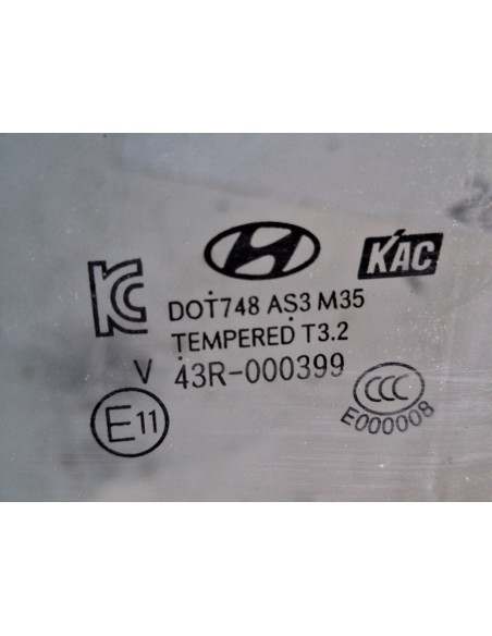 [108882] LUNA TRASERA IZQUIERDA - HYUNDAI SANTA FE (01/2018 - ...)