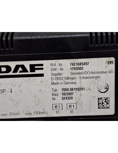 [108636] CUADRO INSTRUMENTOS - DAF SERIE LF45...