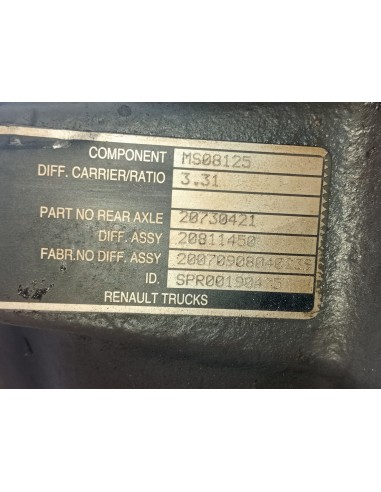 [108591] GRUPO DIFERENCIAL TRASERO - RENAULT...