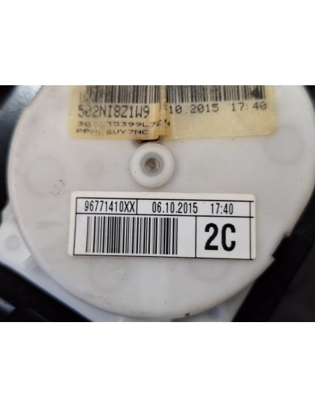 [108393] CINTURON SEGURIDAD TRASERO CENTRAL - CITROEN C4 GRAND PICASSO