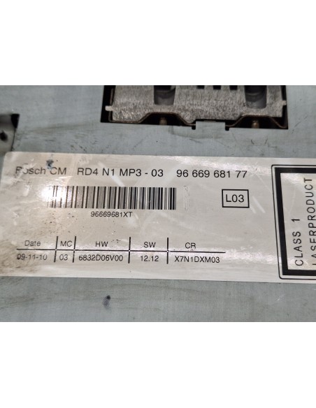 [107564] SISTEMA AUDIO / RADIO CD - PEUGEOT PARTNER KOMBI