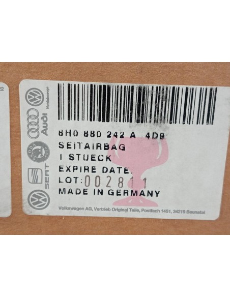 [94922] AIRBAG LATERAL DELANTERO DERECHO - AUDI A4 CABRIO (8H)