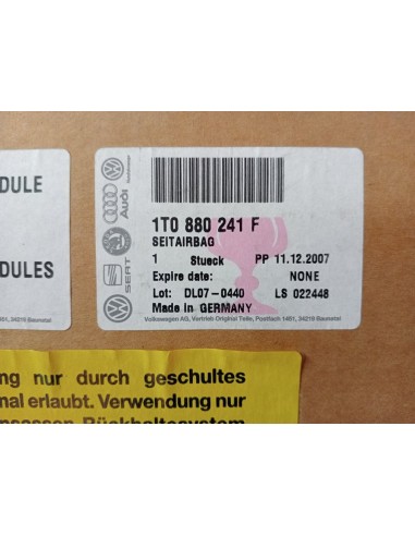 [97247] AIRBAG LATERAL IZQUIERDO - VOLKSWAGEN...