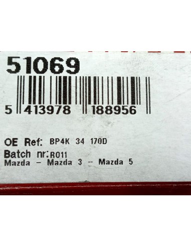 [97429] BARRA ESTABILIZADORA TRASERA - MAZDA 2...