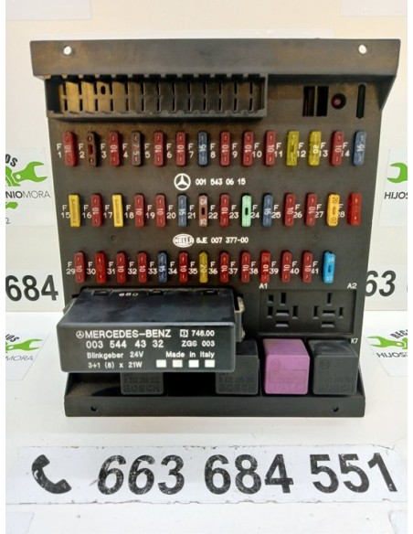 [91455] CAJA RELES / FUSIBLES - MERCEDES ATEGO 2-EJES 18 T /BM 950/2/4 (01/1997 - 12/2004)