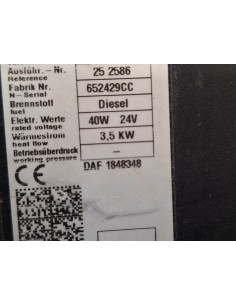 [104998] CALEFACTOR AUTONOMO - DAF SERIE XF EURO 6...