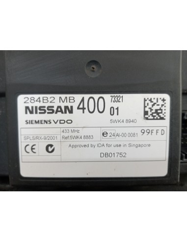 [106267] CENTRALITA - RENAULT MAXITY (01/2007 -...