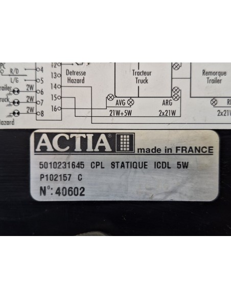 [99792] CENTRALITA ACTIA - RENAULT HD 210.18 PREMIUM E2 (01/1996 - 01/2001)