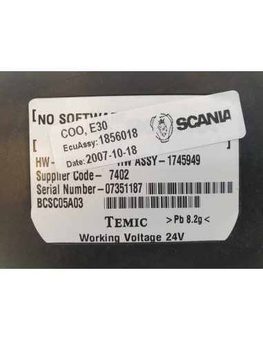 [91345] CENTRALITA ECU ASSY - SCANIA SERIE 4...