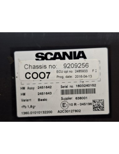 [100696] CENTRALITA ECU ASSY - SCANIA SERIE 4...