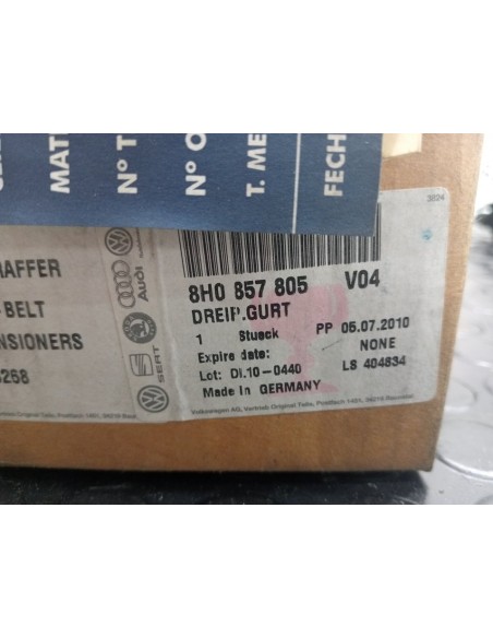 [97386] CINTURON SEGURIDAD TRASERO DERECHO - AUDI A4 CABRIO (8H)