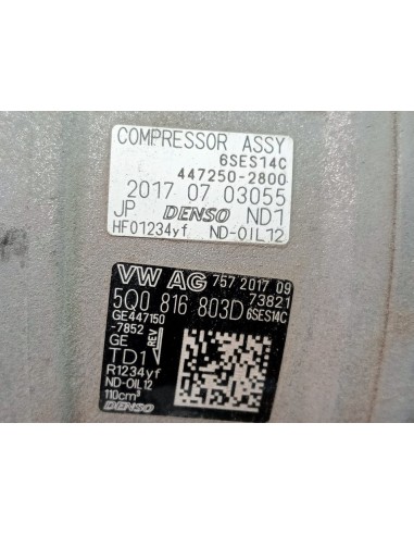 [94822] COMPRESOR AIRE ACONDICIONADO - AUDI A3...