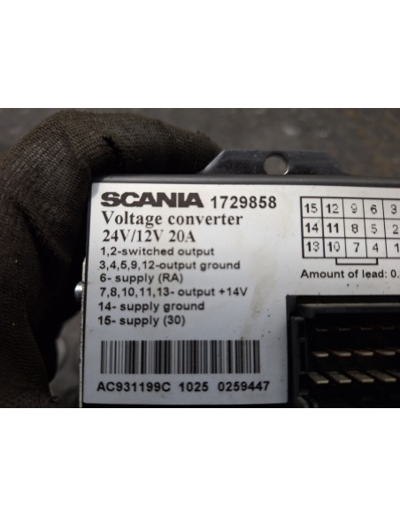 [105757] CONVERTIDOR DE VOLTAJE - SCANIA SERIE 4 (P/R 94 G) (01/1996 - 01/2004)