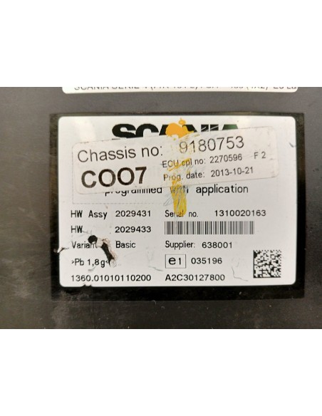 [91234] COORDINADOR ASSY HARDWARE - SCANIA SERIE 4 (P/R 94 G) (01/1996 - 01/2004)