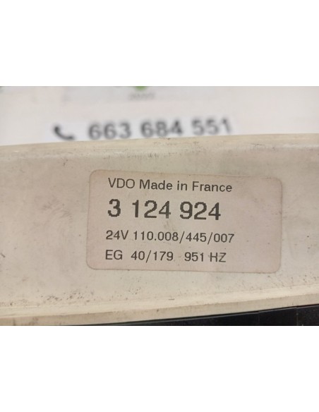 [91137] CUADRO INSTRUMENTOS - VOLVO FL 608 (01/1987 - 01/2000)