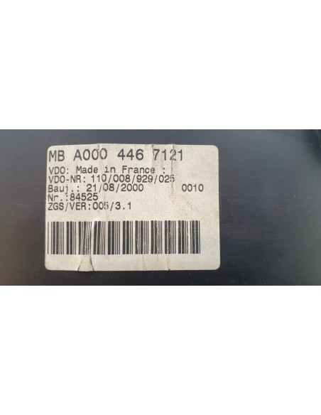[91536] CUADRO INSTRUMENTOS - MERCEDES SPRINTER 02.00 - CAJA ABIERTA (03/1999 - 12/2006)