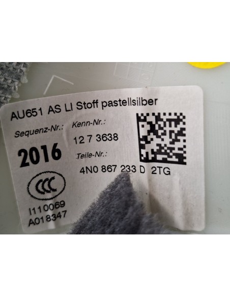 [101952] CUBIERTA GUARNECIDO PILAR IZQUIERDO - AUDI A8 (D2) (01/1994 - 01/1999)