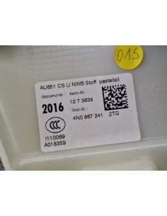 [101969] CUBIERTA GUARNECIDO PILAR IZQUIERDO - AUDI A8... 2