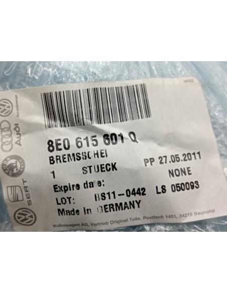 [97282] DISCO FRENO TRASERO - AUDI A4 BERLINA (B5) (01/1999 - 01/2000)