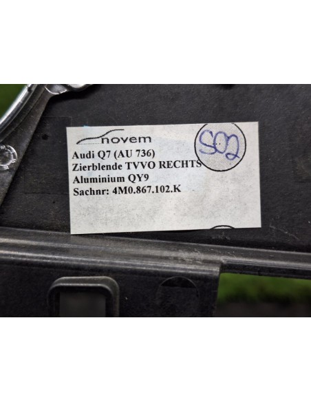 [99679] EMBELLECEDOR - AUDI Q7 (4M) (01/2015 - 12/2019)