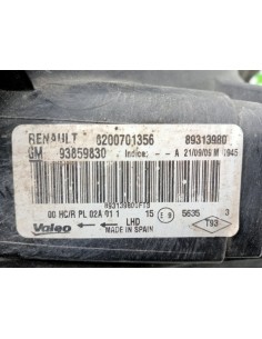 [94531] FARO DERECHO - OPEL VIVARO CAJA ABIERTA (07.2006... 2