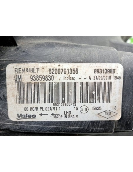 [94531] FARO DERECHO - OPEL VIVARO CAJA ABIERTA (07.2006 ) (01/2006 - 01/2012)