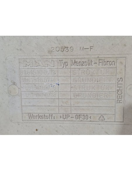 [99557] GUARDABARROS BAJO CABINA DERECHO - MAN TGX 35.XXX (01/2007 - ...)