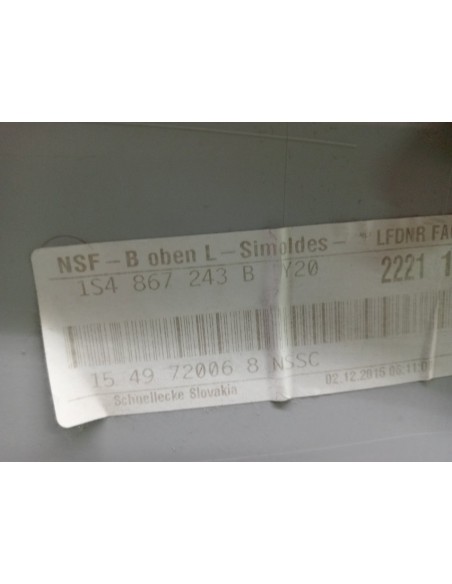 [96514] GUARNECIDO PILAR IZQUIERDO - VOLKSWAGEN UP! (122) (01/2016 - 12/2018)