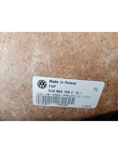 [97317] GUARNECIDO PUERTA DELANTERA IZQUIERDA - VOLKSWAGEN GOLF VII LIM. (01/2012 - 12/2017)