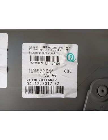 [102214] GUARNECIDO PUERTA DELANTERA IZQUIERDA...