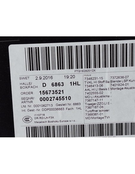 [101961] GUARNECIDO PUERTA TRASERA IZQUIERDA - BMW SERIE 4 GRAN COUPE (F36)