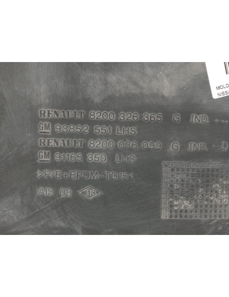 [96225] MOLDURA TRASERA IZQUIERDA - NISSAN PRIMASTAR (X83)