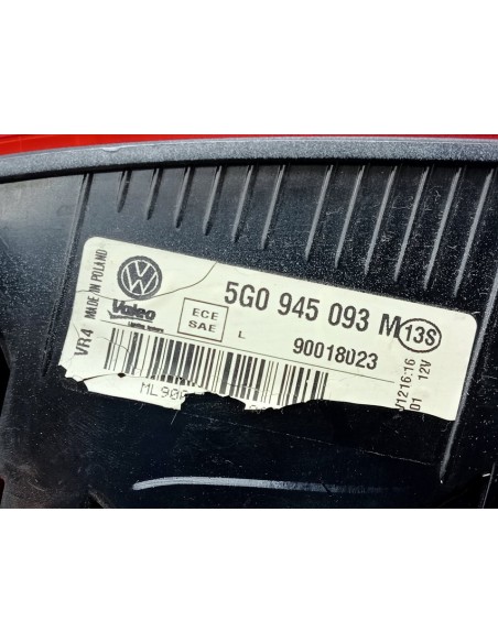 [97124] PILOTO TRASERO IZQUIERDO INTERIOR - VOLKSWAGEN GOLF VII LIM. (01/2012 - 12/2017)