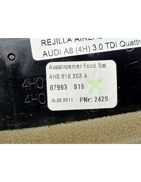 [95682] REJILLA AIREADORA - AUDI A8 (D2) (01/1994 - 01/1999)