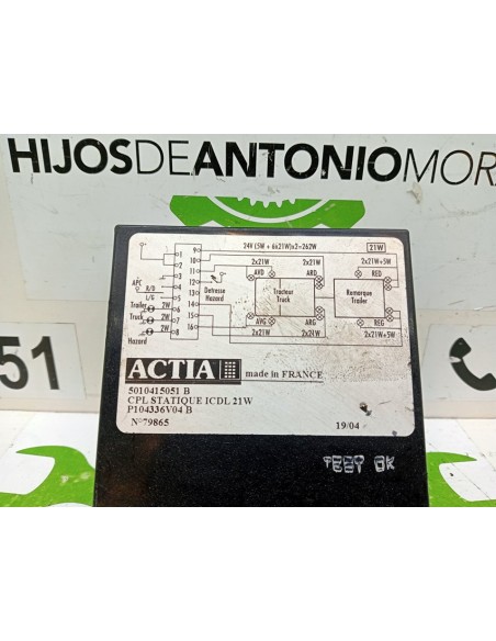 [92166] RELE INTERMITENTES - RENAULT HR XXX.18/26 PREMIUM 01 - (01/2001 - 12/2006)